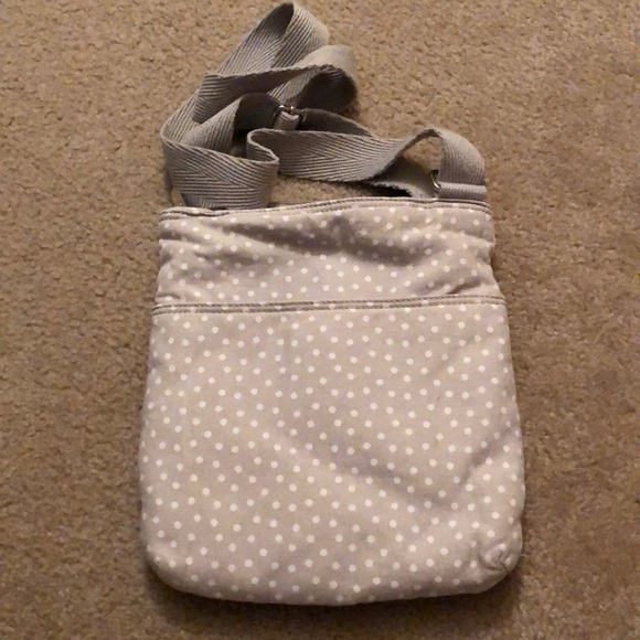 Grey PolkaDot Thirty-One Crossbody - Picture 2 of 3